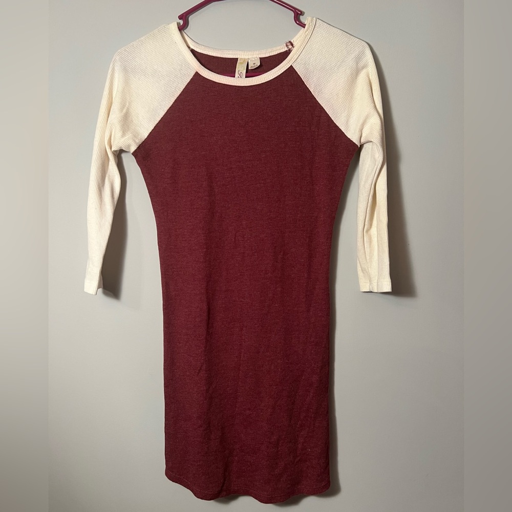 Jersey knit 3/4 sleeve shirt